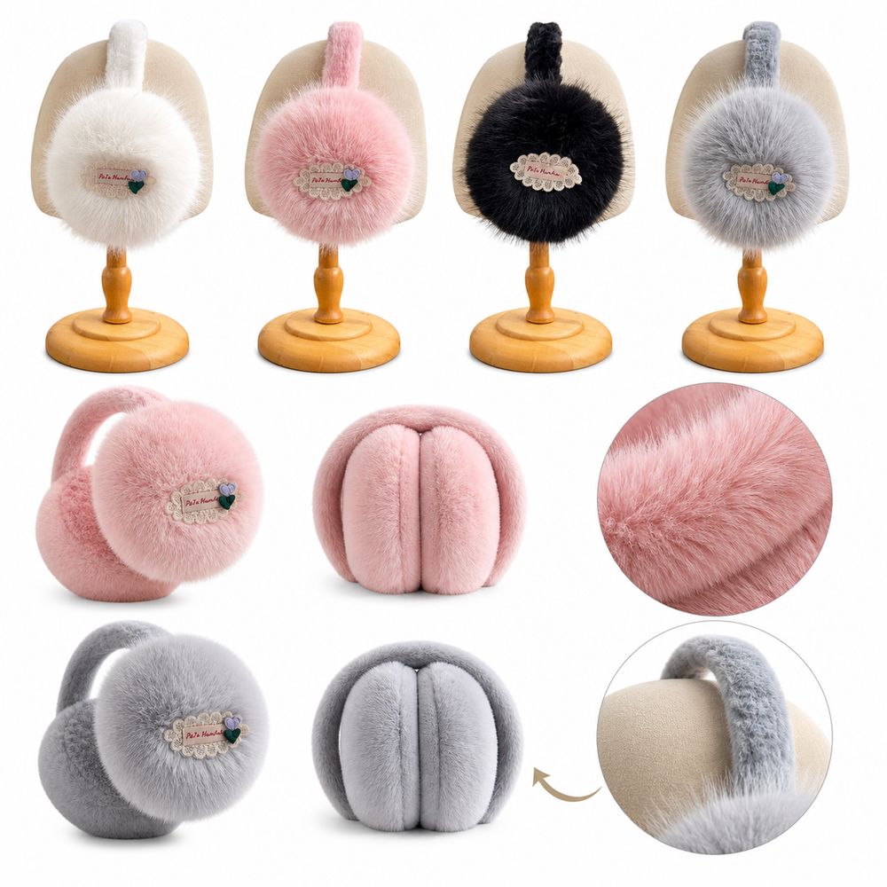 Earmuffs Foldable - Yeni Suni Kürk Kulaklıklar Katlanabilir Yumuşak