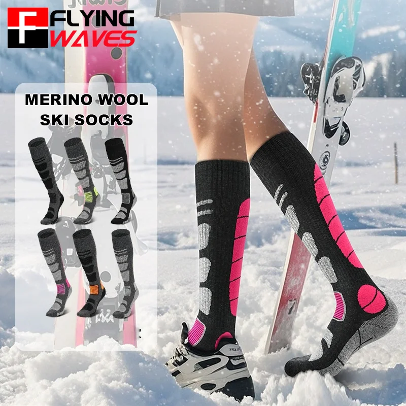 Thermal Sock Wool - 1 çift merinos yünü kayak çorapları