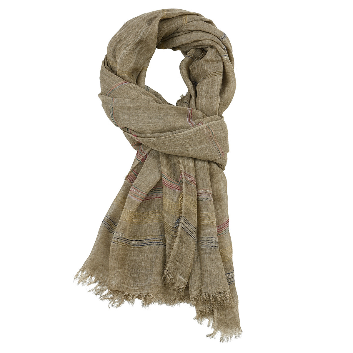 Wool Scarf Men - Moda Erkek Eşarp Pamuk Keten Ipliği