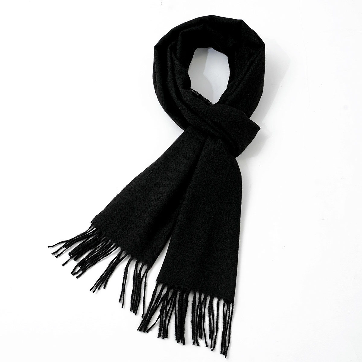 Wool Scarf Men - Erkekler İçin Düz Renk İmitasyon Kaşmir