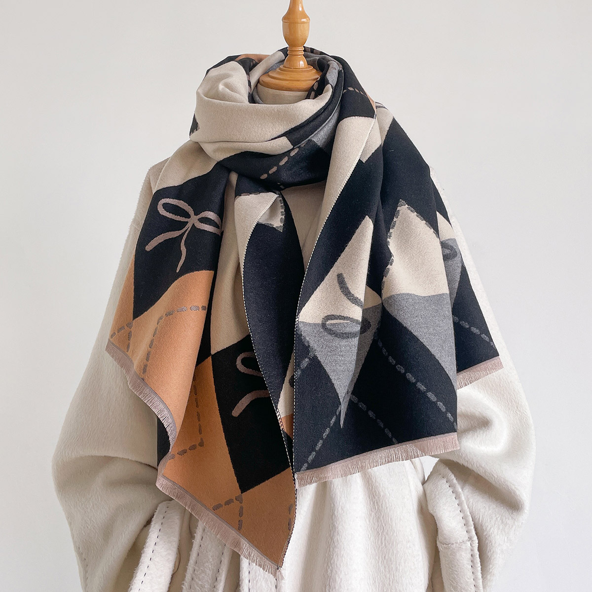 Kadınlar için İmitasyon Kaşmir - Cashmere Pashmina Wrap incelemesi ve fiyatı