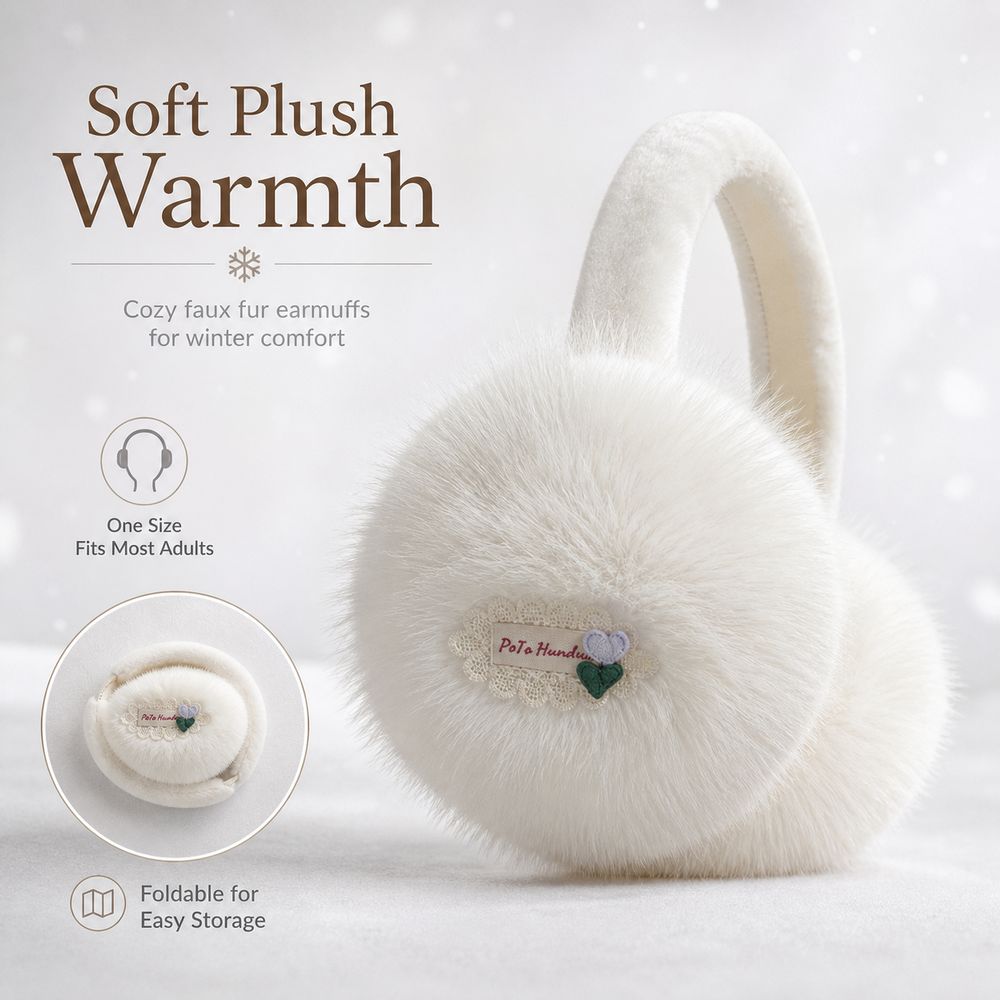 Yeni Suni Kürk Kulaklıklar Kat - Earmuffs Foldable incelemesi ve fiyatı