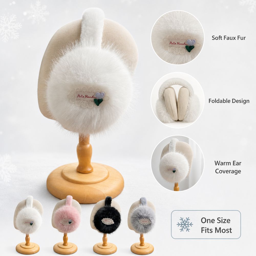 Yeni Suni Kürk Kulaklıklar Kat - Earmuffs Foldable incelemesi ve fiyatı