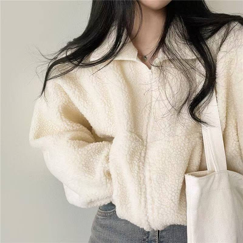 Kadınlar için Dik Yaka Kısaltı - Sherpa Hoodie Fleece incelemesi ve fiyatı