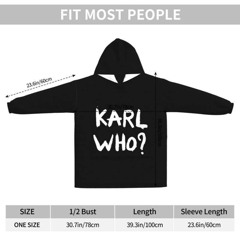 Karl Who Slogan Siyah Giyilebi - Sherpa Hoodie Fleece incelemesi ve fiyatı
