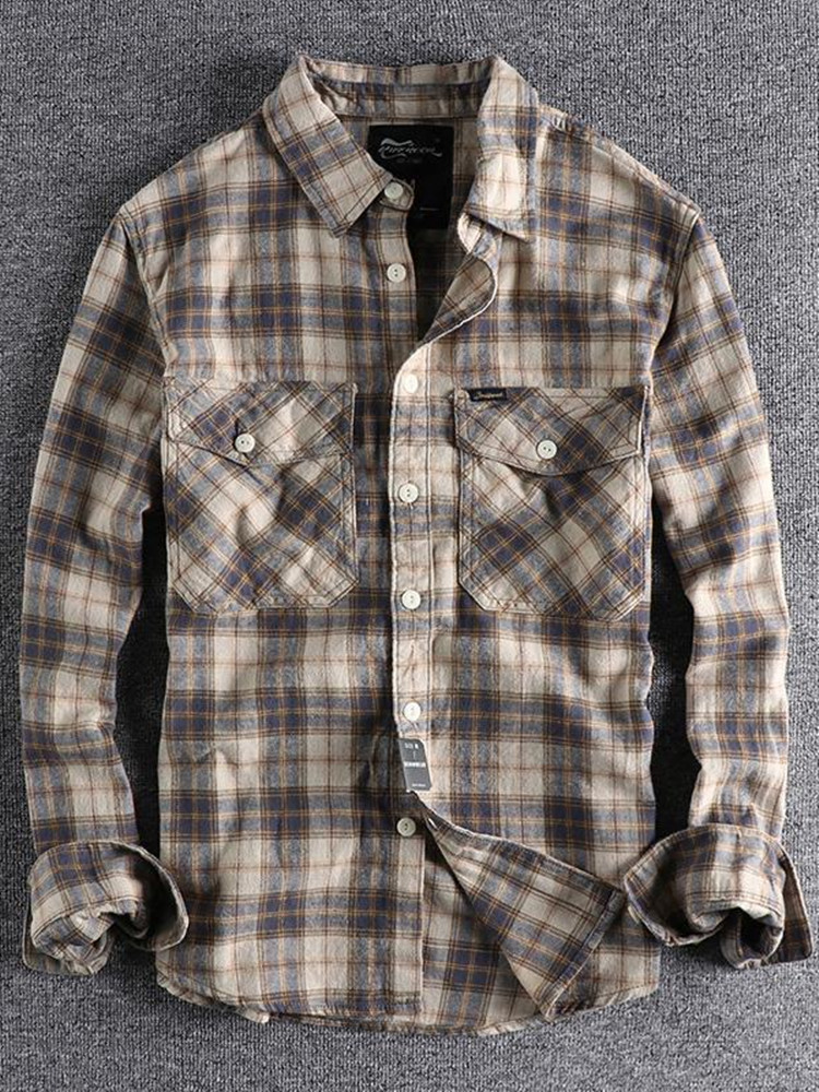 İlkbahar ve Sonbahar Yeni Moda - Flannel Shirt Lined incelemesi ve fiyatı